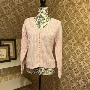 Pink cotton cottagecore sweater